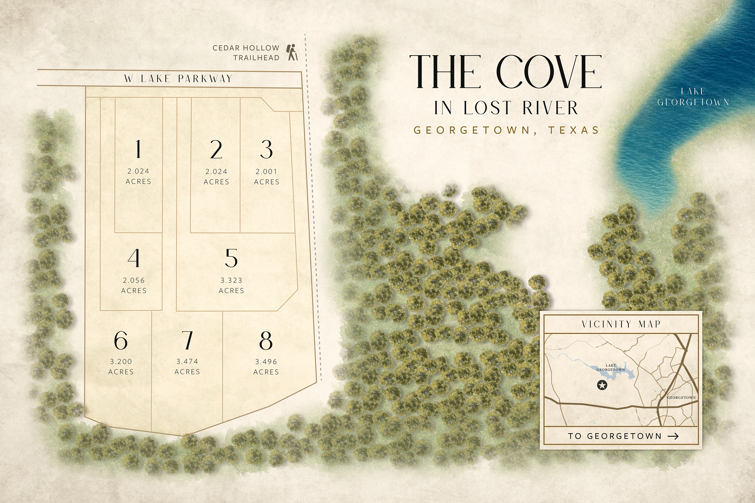 The Cove plat map